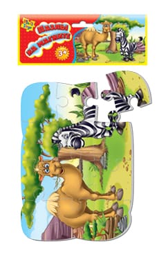 Комплект магнитных объемных пазлов Сафари  9656 галерея 4