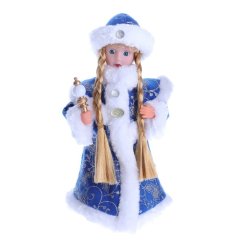 Снегурочка "Синяя шубка" 28см
