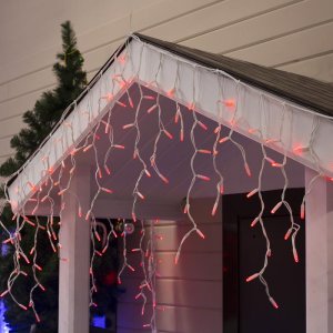 БАХРОМА уличная, УМС, Ш:3м, В:0.6м, Н.Б. 2W Каучук LED(IP65)-160-220V, КРАСНЫЙ 