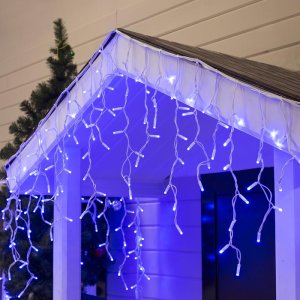 БАХРОМА уличная, УМС, Ш:3м, В:0.6м, Н.Б. 2W Каучук LED(IP65)-160-220V, СИНИЙ 