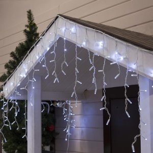 БАХРОМА уличная, УМС, Ш:3м, В:0.6м, Н.Б. 3W LED(IP65-O)-160-220V, БЕЛЫЙ 