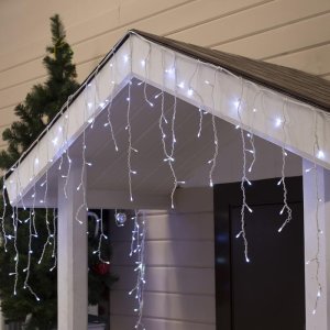 БАХРОМА уличная, УМС, Ш:3м, В:0.6м, Н.Б. 3W LED-160/50-220V, мерцание, БЕЛЫЙ 