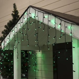 БАХРОМА уличная, УМС, Ш:3м, В:0.6м, Н.Т. 3W LED(IP65-O)-160-220V, ЗЕЛЕНЫЙ 