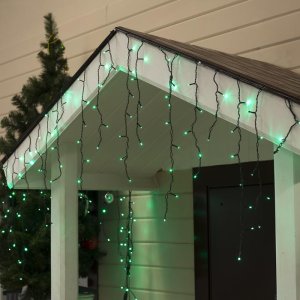 БАХРОМА уличная, УМС, Ш:3м, В:0.6м, Н.Т. 3W LED-160-220V, ЗЕЛЕНЫЙ 