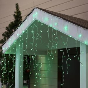 БАХРОМА уличная, УМС, Ш:3м, В:0.9м, Н.С. 3W LED-232-220V, ЗЕЛЕНЫЙ 