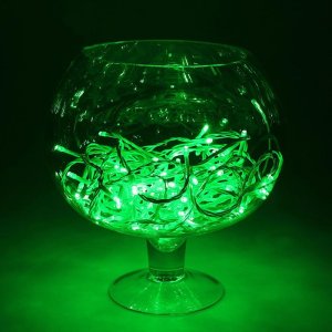 Гирлянда "Метраж" улич. УМС, 10 м, Н.Б., 2W LED-100-24В, БЕЗ контр., ЗЕЛЕНЫЙ 