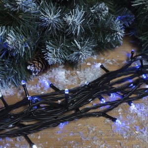 НИТЬ уличная, УМС, Д: 10 м, Н.Т. 3W LED-100-220V, БЕЛО-СИНИЙ 