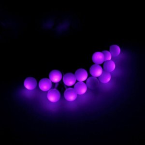 НИТЬ, улич. с насад. "Шарики d=1,5 см" 10 м, Н.Т. LED-100-220V контр. 8р. ФИОЛЕТ 