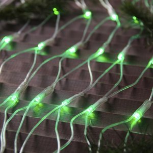 СЕТЬ, уличная УМС Ш:2м, В:1,5м, Н.С. 3W LED-192-220V, ЗЕЛЕНЫЙ 