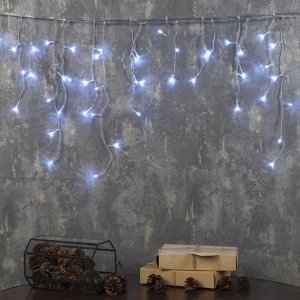 БАХРОМА, Ш:1.8 м, В:0.5 м, Н.С. LED-48-220V, 8 режимов, БЕЛЫЙ 