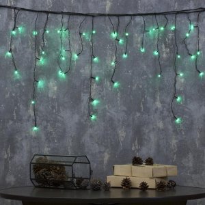 БАХРОМА, Ш:1.8 м, В:0.5 м, Н.Т. LED-48-220V, 8 режимов, ЗЕЛЕНЫЙ 