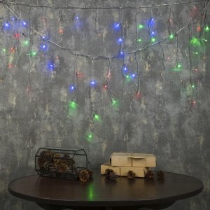 БАХРОМА, Ш:3 м, В:0.5 м, Н.С. LED-80-220V, 8 режимов, МУЛЬТИ 
