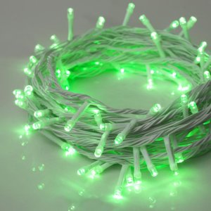 НИТЬ, 10 м, Н.Б. LED-100-220V, 8 режимов, ЗЕЛЕНЫЙ 