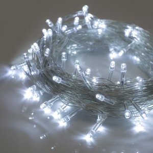 НИТЬ, 10 м, Н.С. LED-100-220V, 8 режимов, БЕЛЫЙ 