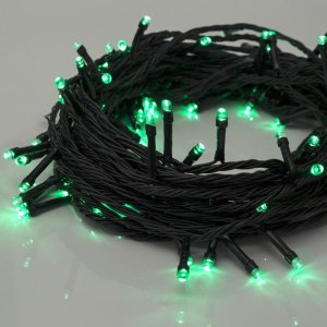 НИТЬ, 10 м, Н.Т. LED-100-220V, 8 режимов, ЗЕЛЕНЫЙ 