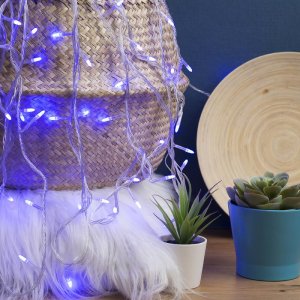 НИТЬ, 10 м. “Игла”, Н.С. LED-100-220V, 8 режимов, СИНИЙ 