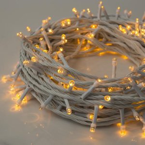 НИТЬ, 20 м, Н.Б. LED-200-220V, 8 режимов, ЖЕЛТЫЙ 