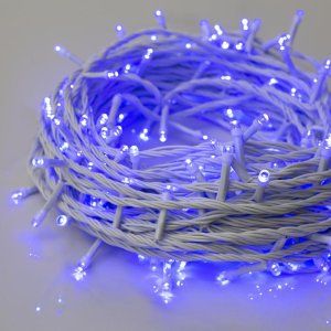 НИТЬ, 20 м, Н.Б. LED-200-220V, 8 режимов, СИНИЙ 