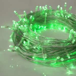 НИТЬ, 20 м, Н.С. LED-200-220V, 8 режимов, ЗЕЛЕНЫЙ 