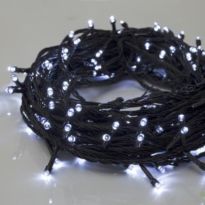 НИТЬ, 20 м, Н.Т. LED-200-220V, 8 режимов, БЕЛЫЙ 