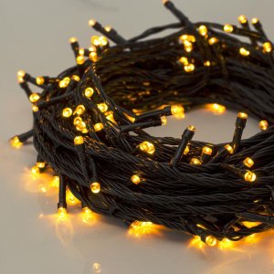 НИТЬ, 20 м, Н.Т. LED-200-220V, 8 режимов, ЖЕЛТЫЙ 