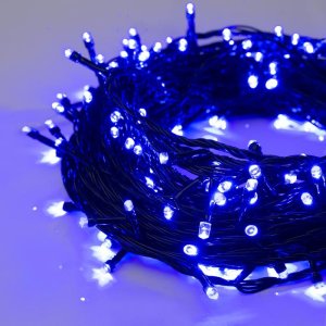 НИТЬ, 20 м, Н.Т. LED-200-220V, 8 режимов, СИНИЙ 