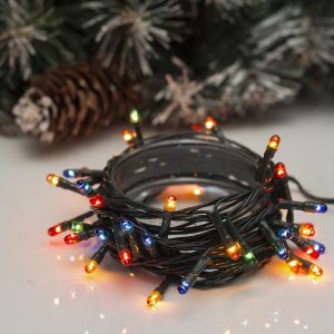 НИТЬ, 3.5 м, Н.Т. 50 ламп, 220V, 8 режимов, МУЛЬТИ (упаковка микс) 