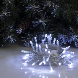 НИТЬ, 4 м, Н.С. LED-40-4,5 V, (АА*3 шт.не в компл.), 2 режима, БЕЛЫЙ 