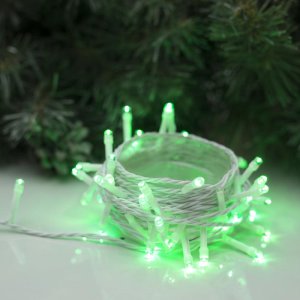 НИТЬ, 5 м, Н.Б. LED-50-220V, 8 режимов, ЗЕЛЕНЫЙ 