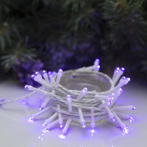 НИТЬ, 5 м, Н.Б. LED-50-220V, 8 режимов, ФИОЛЕТ 