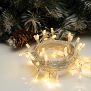 НИТЬ, 5 м, Н.С. LED-50-220V, 8 режимов, Т/БЕЛЫЙ 