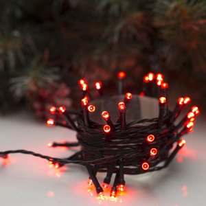 НИТЬ, 5 м, Н.Т. LED-50-220V, 8 режимов, КРАСНЫЙ 