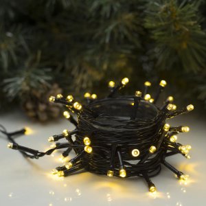 НИТЬ, 5 м, Н.Т. LED-50-220V, 8 режимов, Т/БЕЛЫЙ 