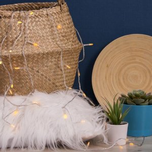 НИТЬ, 5 м. “Игла”, Н.С. LED-50-220V, 8 режимов, ЖЕЛТЫЙ 