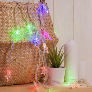 НИТЬ, 5м. с насад. “Звезда средняя”, Н.С. LED-20-220V, моргает, МУЛЬТИ 