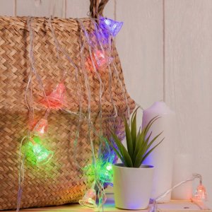 НИТЬ, 5м. с насад. “Колокольчики”, Н.С. LED-20-220V, моргает, МУЛЬТИ 