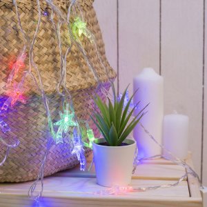 НИТЬ, 5м. с насад. “Комета”, Н.С. LED-20-220V, моргает, МУЛЬТИ 