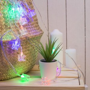 НИТЬ, 5м. с насад. “Кубики”, Н.С. LED-20-220V,моргает,МУЛЬТИ 