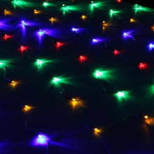 СЕТЬ, на елку с кольцом, диаметр 1,8 м, Н.Т. LED-224-220V, 8 режимов, МУЛЬТИ 