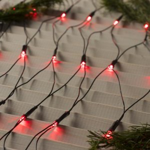 СЕТЬ, Ш:2 м, В:2 м, Н.Т. LED-224-220V, 8 режимов, КРАСНЫЙ 