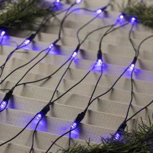 СЕТЬ, Ш:2 м, В:2 м, Н.Т. LED-224-220V, 8 режимов, СИНИЙ 