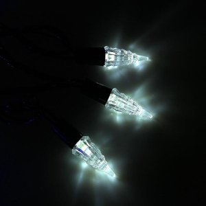 Гирлянда "Метраж" улич. с насад. "Конус" 5 м, Н.Т. LED-40-220V, моргает, БЕЛО-СИНИЙ 