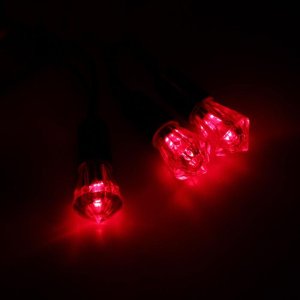 Гирлянда "Метраж" улич. с насад. "Хрусталь" 5 м, Н.Т. LED-40-220V, фиксинг, КРАСНЫЙ 