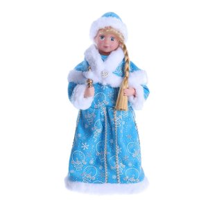 Снегурочка "Голубая шубка" 40см