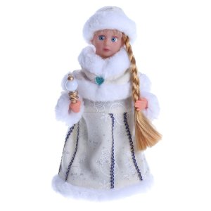 Снегурочка "Кремовая шубка" 30 см