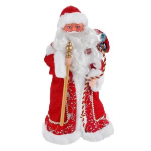 Дед Мороз, в красной шубе 35см