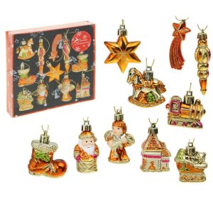 Ёлочные игрушки Новогоднее ассорти (набор 12 шт.) 