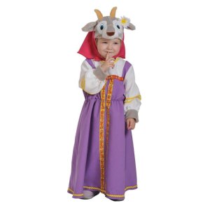 Карнавальный костюм "Коза-Дереза", маска, сарафан, рост 98-128 см 