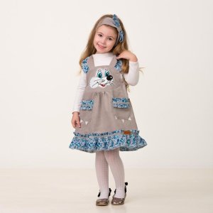 Карнавальный костюм "Мышка Тики ", повязка, сарафан, р.30 