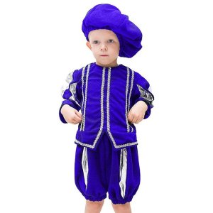 Карнавальный костюм "Паж", берет, кофта, шорты, 5-7 лет, рост 122-134 см 